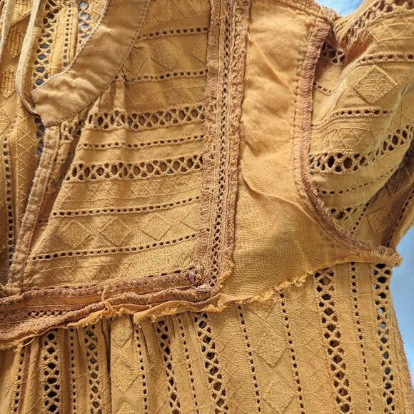 Anthtopologie x Shoshanna Marta tunic Dress 3/4 Sleeve in Mango sz 4 AS IS - Picture 12 of 16